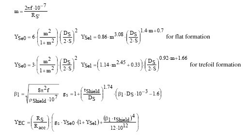 Neher-McGrath shield loss equation 